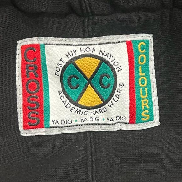 Vintage Cross Colours Graffiti Pullover Hoodie - Picture 3 of 6